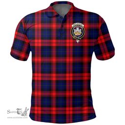 Scottish Maclachlan Modern Clan Tartan Polo Shirt - Crest Classic Scottish Plaid Tartan Plaid