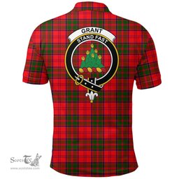 Scottish Grant Modern Clan Tartan Polo Shirt - Crest Classic Scottish Plaid Tartan Plaid