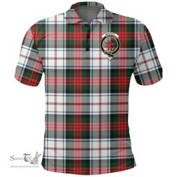 Scottish Macduff Dress Modern Clan Tartan Polo Shirt - Crest Classic Scottish Plaid Tartan Plaid