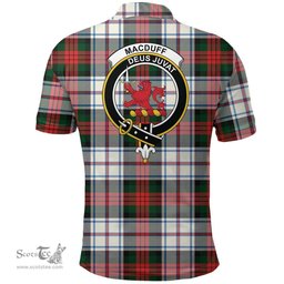 Scottish Macduff Dress Modern Clan Tartan Polo Shirt - Crest Classic Scottish Plaid Tartan Plaid