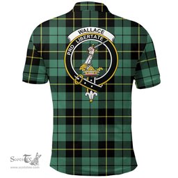 Scottish Wallace Hunting Ancient Clan Tartan Polo Shirt - Crest Classic Scottish Plaid Tartan Plaid