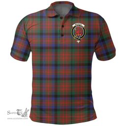 Scottish Macduff Hunting Modern Clan Tartan Polo Shirt - Crest Classic Scottish Plaid Tartan Plaid