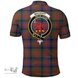 Scottish Macduff Hunting Modern Clan Tartan Polo Shirt - Crest Classic Scottish Plaid Tartan Plaid