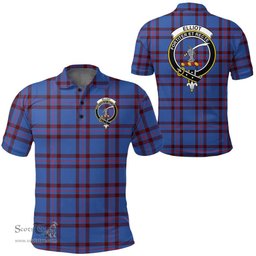 Scottish Elliot Modern Clan Tartan Polo Shirt - Crest Classic Scottish Plaid Tartan Plaid