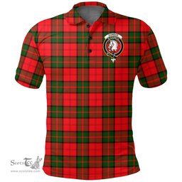 Scottish Dunbar Modern Clan Tartan Polo Shirt - Crest Classic Scottish Plaid Tartan Plaid
