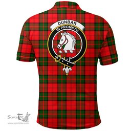 Scottish Dunbar Modern Clan Tartan Polo Shirt - Crest Classic Scottish Plaid Tartan Plaid