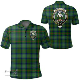 Scottish Cranstoun Clan Tartan Polo Shirt - Crest Classic Scottish Plaid Tartan Plaid
