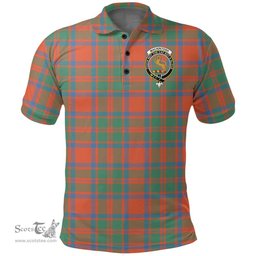 Scottish Mackintosh Ancient Clan Tartan Polo Shirt - Crest Classic Scottish Plaid Tartan Plaid