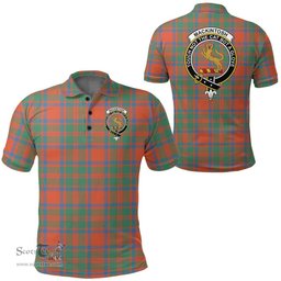 Scottish Mackintosh Ancient Clan Tartan Polo Shirt - Crest Classic Scottish Plaid Tartan Plaid