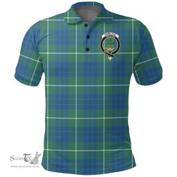 Scottish Hamilton Hunting Ancient Clan Tartan Polo Shirt - Crest Classic Scottish Plaid Tartan Plaid