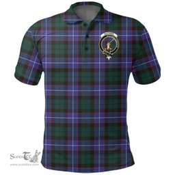 Scottish Guthrie Modern Clan Tartan Polo Shirt - Crest Classic Scottish Plaid Tartan Plaid