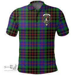 Scottish Brodie Hunting Modern Clan Tartan Polo Shirt - Crest Classic Scottish Plaid Tartan Plaid
