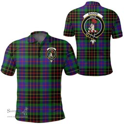 Scottish Brodie Hunting Modern Clan Tartan Polo Shirt - Crest Classic Scottish Plaid Tartan Plaid