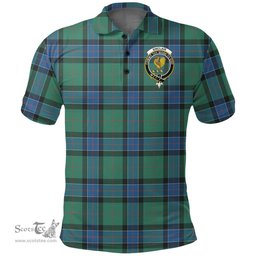 Scottish Sinclair Hunting Ancient Clan Tartan Polo Shirt - Crest Classic Scottish Plaid Tartan Plaid