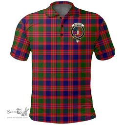 Scottish Macintyre Modern Clan Tartan Polo Shirt - Crest Classic Scottish Plaid Tartan Plaid