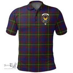 Scottish Durie Clan Tartan Polo Shirt - Crest Classic Scottish Plaid Tartan Plaid