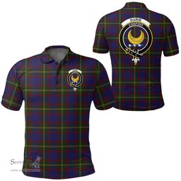 Scottish Durie Clan Tartan Polo Shirt - Crest Classic Scottish Plaid Tartan Plaid