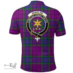 Scottish Wardlaw Modern Clan Tartan Polo Shirt - Crest Classic Scottish Plaid Tartan Plaid