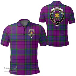 Scottish Wardlaw Modern Clan Tartan Polo Shirt - Crest Classic Scottish Plaid Tartan Plaid