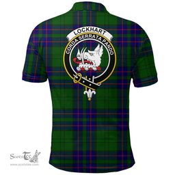 Scottish Lockhart Clan Tartan Polo Shirt - Crest Classic Scottish Plaid Tartan Plaid