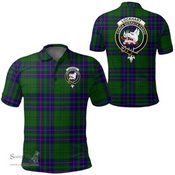 Scottish Lockhart Clan Tartan Polo Shirt - Crest Classic Scottish Plaid Tartan Plaid
