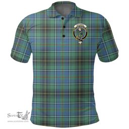 Scottish Macinnes Ancient Clan Tartan Polo Shirt - Crest Classic Scottish Plaid Tartan Plaid