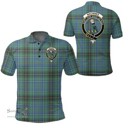 Scottish Macinnes Ancient Clan Tartan Polo Shirt - Crest Classic Scottish Plaid Tartan Plaid