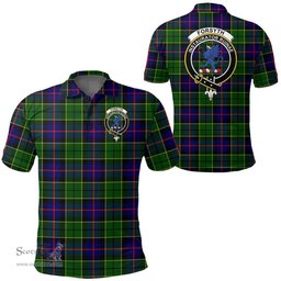 Scottish Forsyth Modern Clan Tartan Polo Shirt - Crest Classic Scottish Plaid Tartan Plaid