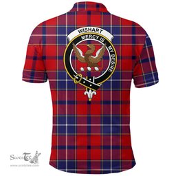 Scottish Wishart Dress Clan Tartan Polo Shirt - Crest Classic Scottish Plaid Tartan Plaid