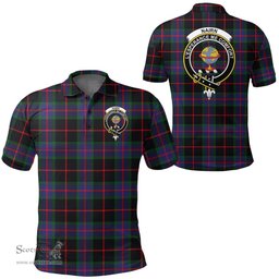 Scottish Nairn Clan Tartan Polo Shirt - Crest Classic Scottish Plaid Tartan Plaid