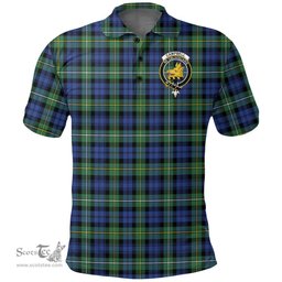 Scottish Campbell Argyll Ancient Clan Tartan Polo Shirt - Crest Classic Scottish Plaid Tartan Plaid