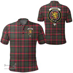 Scottish Cumming Hunting Modern Clan Tartan Polo Shirt - Crest Classic Scottish Plaid Tartan Plaid
