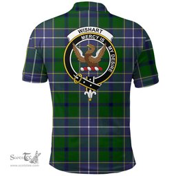 Scottish Wishart Hunting Modern Clan Tartan Polo Shirt - Crest Classic Scottish Plaid Tartan Plaid