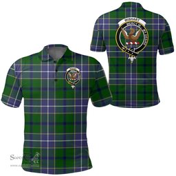 Scottish Wishart Hunting Modern Clan Tartan Polo Shirt - Crest Classic Scottish Plaid Tartan Plaid