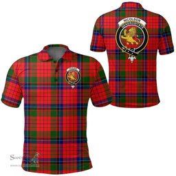Scottish Nicolson Modern Clan Tartan Polo Shirt - Crest Classic Scottish Plaid Tartan Plaid