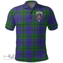 Scottish Strachan Clan Tartan Polo Shirt - Crest Classic Scottish Plaid Tartan Plaid