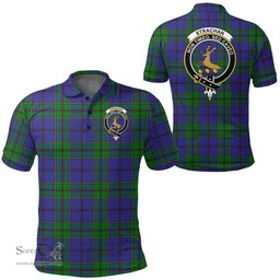 Scottish Strachan Clan Tartan Polo Shirt - Crest Classic Scottish Plaid Tartan Plaid