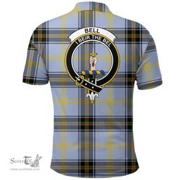Scottish Bell Of The Borders Clan Tartan Polo Shirt - Crest Classic Scottish Plaid Tartan Plaid