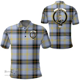 Scottish Bell Of The Borders Clan Tartan Polo Shirt - Crest Classic Scottish Plaid Tartan Plaid