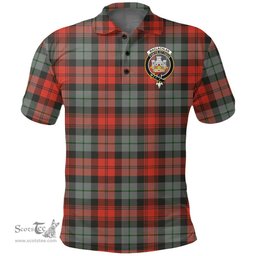 Scottish Maclachlan Weathered Clan Tartan Polo Shirt - Crest Classic Scottish Plaid Tartan Plaid