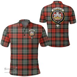 Scottish Maclachlan Weathered Clan Tartan Polo Shirt - Crest Classic Scottish Plaid Tartan Plaid