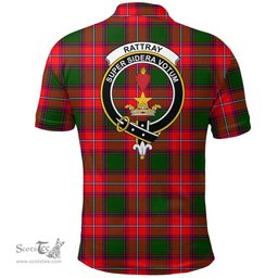 Scottish Rattray Modern Clan Tartan Polo Shirt - Crest Classic Scottish Plaid Tartan Plaid