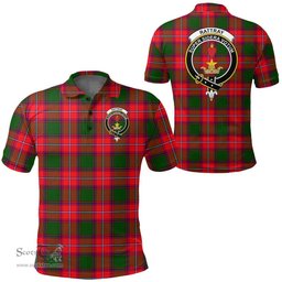 Scottish Rattray Modern Clan Tartan Polo Shirt - Crest Classic Scottish Plaid Tartan Plaid