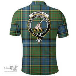 Scottish Macmillan Hunting Ancient Clan Tartan Polo Shirt - Crest Classic Scottish Plaid Tartan Plaid