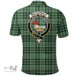 Scottish Macdonald Lord Of The Isles Hunting Clan Tartan Polo Shirt - Crest Classic Scottish Plaid Tartan Plaid