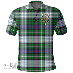 Scottish Mackenzie Dress Modern Clan Tartan Polo Shirt - Crest Classic Scottish Plaid Tartan Plaid