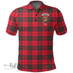 Scottish Drummond Modern Clan Tartan Polo Shirt - Crest Classic Scottish Plaid Tartan Plaid