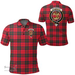 Scottish Drummond Modern Clan Tartan Polo Shirt - Crest Classic Scottish Plaid Tartan Plaid