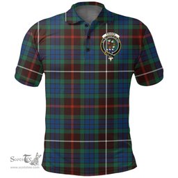Scottish Fraser Hunting Ancient Clan Tartan Polo Shirt - Crest Classic Scottish Plaid Tartan Plaid