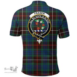 Scottish Fraser Hunting Ancient Clan Tartan Polo Shirt - Crest Classic Scottish Plaid Tartan Plaid